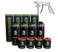 Vernice Antigraffio Goffrata T-Rex Colorabile Tinta a Scelta 4 Lt Ivat + Pistola