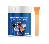 Vernice antiruggine a base d'acqua da 300 g con pennello che offre un rivestimento protettivo resistente alle intemperie e colorato per superfici metalliche, vernice metallica resistente alle