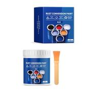 Vernice antiruggine a base d'acqua da 300 g con pennello che offre un rivestimento protettivo resistente alle intemperie e colorato per superfici metalliche, vernice metallica resistente alle