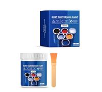 Vernice antiruggine a base d'acqua da 300 g con pennello che offre un rivestimento protettivo resistente alle intemperie e colorato per superfici metalliche, vernice metallica resistente alle