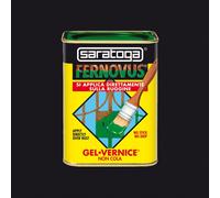 GEL VERNICE ANTIRUGGINE BARATTOLO 750ml NERO OPACO SARATOGA