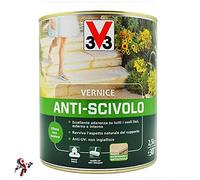 Vernice antiscivolo per pavimenti interno esterno scale terrazze balconi piastrelle vernice antiscivolo trasparente vernice antiscivolo per esterni (750 ml)