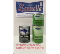 VERNICE AUTO KIT MIPA COLORE+TRASPARENTE CS21 + CATALIZZ. TOT. 2,5 LT