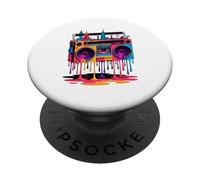 Vernice Colante Boombox Old School Musica Anni 80 Hip Hop PopSockets PopGrip Adesivo