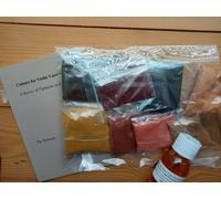 Vernice Colorare Kit, 8 Pigmenti, Libro E Lino Olio Per Liutaio Violino / Cello