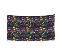 Vernice colorata con stampa standard per interni ed esterni, festivo festivo festeggiamenti Halloween evento sfondo decorazione