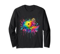 Vernice Colorata Cute Pet Lover Axolotl Vibrant Maglia a Manica