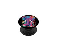 Vernice colorata Splash Elephant Vibrant Wildlife Pop Art PopSockets PopGrip Adesivo