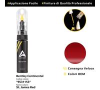 Vernice di ritocco per Bentley Continental Cod: 9531153 St. James Red