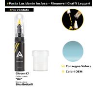 Vernice di ritocco per Citroen C1 Codice: U4 Bleu Boticelli