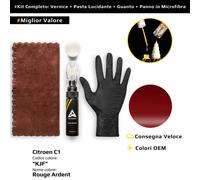 Vernice di ritocco per Citroen C1 Kit KJF Rouge Ardent