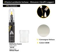 Vernice di ritocco per Daihatsu Cuore Codice: W18 White Pearl