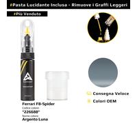 Vernice di ritocco per Ferrari F8 Spider Codice: 226688 Argento Luna