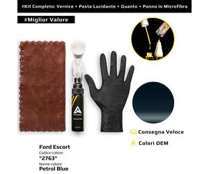 Vernice di ritocco per Ford Escort Kit 2763 Petrol Blue