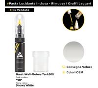 Vernice di ritocco per Great Wall Motors Tank500 Codice: 9D Snowy White