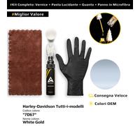 Vernice di ritocco per Harley Davidson Tutti i modelli Kit 7D67 White Gold