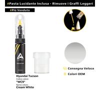 Vernice di ritocco per Hyundai Tucson Codice: WC9 Cream White