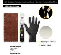 Vernice di ritocco per Jeep Avenger Kit PW1 Stone White