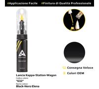 Vernice di ritocco per Lancia Kappa Station Wagon Cod: 632 Black/Nero Elena