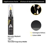 Vernice di ritocco per Mercedes Maybach Cod: 781 Tierra Del Fuego Grey Middle