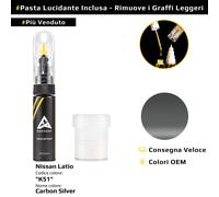 Vernice di ritocco per Nissan Latio Codice: K51 Carbon Silver
