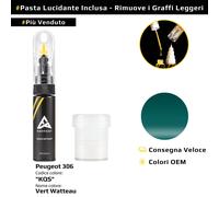 Vernice di ritocco per Peugeot 306 Codice: KQS Vert Watteau