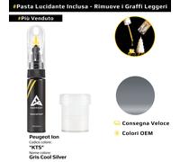 Vernice di ritocco per Peugeot Ion Codice: KTS Gris Cool Silver