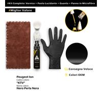 Vernice di ritocco per Peugeot Ion Kit KTV Nero Perla Nera