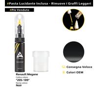 Vernice di ritocco per Renault Megane Codice: 205-189 Noir
