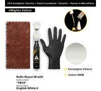 Vernice di ritocco per Rolls Royce Wraith Kit YR33 English White Ii