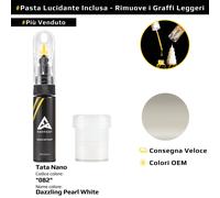 Vernice di ritocco per Tata Nano Codice: 082 Dazzling Pearl White