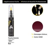 Vernice di ritocco per Toyota Avensis Cod: 3M3 Red
