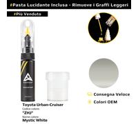 Vernice di ritocco per Toyota Urban Cruiser Codice: ZHJ Mystic White