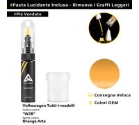 Vernice di ritocco per Volkswagen Tutti i modelli Codice: W2B Orange Arte