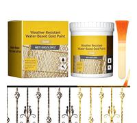 Vernice dorata per bricolage, a base d'acqua, ad asciugatura rapida, colore oro a base d'acqua, per dipingere mobili, legno, , specchi e per esterni, falegnameria e