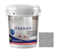 Vernice Epossidica Per Pavimenti In Calcestruzzo - Smalto per Pavimenti con Sabbia Colorata,Pittura Resistente Alle Macchie Asciugatura Rapida Per Interni Esterni Basamenti Cemento Garage Costruzioni