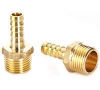 vernice in gomma, Connettore rubinetto, 4mm 6mm 8mm 10mm 12mm 19mm, portagomma coda 1/8 "1/4" 1/2 "3/8" BSP connettore maschio giunto adattatore accoppiatore in rame(1/2" 10mm)