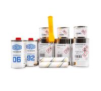 Vernice Marina poliuretanica Sigmadur 550 + rulli barche yacht kayak set 3 L RAL