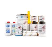 Vernice Marina Set Primer + Base + rulli per barche yacht kayak 6 L Colori RAL