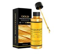 Vernice Oro Per Legno | 50ml Brillantezza,Vernice Oro Iscrizioni Tombali,Ideale Per Fai Da Te Appassionati Decorazione Casa Falegnami Pittori Artisti Cornici Legno Metallo Argilla Ceramica