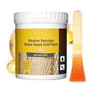 Vernice Oro - Resistente Alle Intemperie, Asciuga Veloce | Vernice Oro Antiscolorimento - Per Dipingere Pareti, Legno, Esterni, Specchi, Argilla, Pittori, Artisti, Falegnami