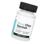 Vernice per argilla, 120 ml, ad alta lucentezza, asciugatura all'aria, per uso domestico e in studio, per prevenire lo sfregamento, impermeabile, per pittura a olio, gesso, ceramica, legno