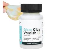 Vernice per argilla ad asciugatura all'aria, 120 ml, vernice lucida per argilla asciutta all'aria, pittura a olio, artigianato in ceramica, strumento per prevenire lo sfregamento, per scuola, studio