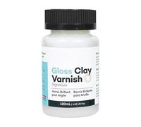 Vernice per argilla ad asciugatura all'aria, 120 ml, vernice lucida per argilla asciutta all'aria, uso domestico e studio, per prevenire lo sfregamento, impermeabile, per pittura a olio, gesso