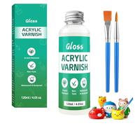 Vernice per Argilla da Modellare Air Dry Clay 120ml - Smalto Protettivo a Bassa Lucentezza per Ceramica, Legno e Pittura. Impermeabile, Antigraffio e Anti-Screpolatura per Modellismo