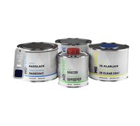 Vernice per auto Barattolo per Ford America J4 Deep Impact Blue Metallic 1,75L