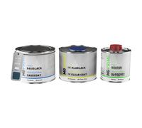 Vernice per auto Kit barattolo per Fiat 087 A Blu Pompe Funebre Metallic 1,25L