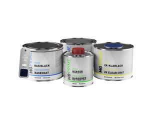 Vernice per auto Kit barattolo per Lincoln J4 Deep Impact Blue Metallic 1,75L