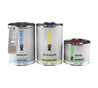 Vernice per auto Kit barattolo per Range Rover 863 Indus Silver Metallic 2,5L