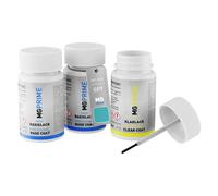 MG PRIME Vernice per auto Kit stilo di ritocco per Jeep SPT / 470 470/C Bikini Pearl/Bikini Metallic Vernice di fondo vernice di base vernice trasparente ognuno 50ml